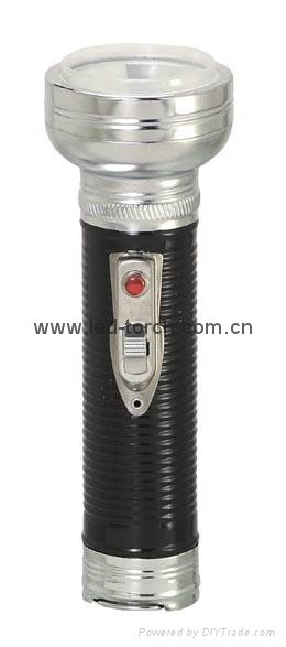 LED金屬/鐵質黑色手電筒 FT2DE8B