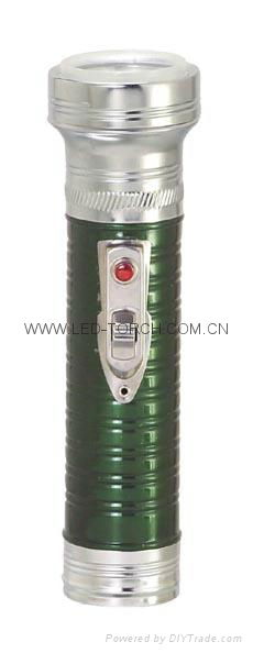 LED Metal/Steel Colour Flashlight/Torch FT2DE1C/FT2DE1E 3