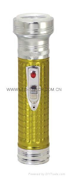 LED Metal/Steel Colour Flashlight/Torch FT2DE1C/FT2DE1E