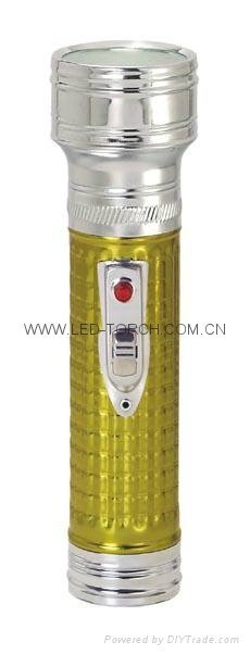 LED Metal/Steel Colour Flashlight/Torch FT2DE3C/FT2DE3E