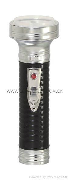 LED Metal/Steel Black Flashlight/Torch FT2DE2B 3