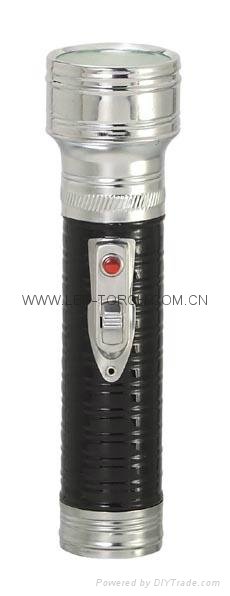 LED金屬/鐵質黑色手電筒 FT2DE3B 2