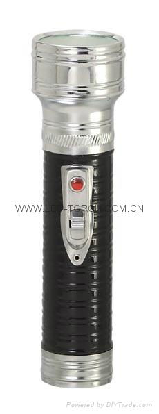 LED Metal/Steel Black Flashlight/Torch FT2DE3B 2