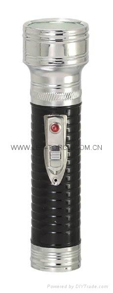 LED Metal/Steel Black Flashlight/Torch FT2DE3B 3