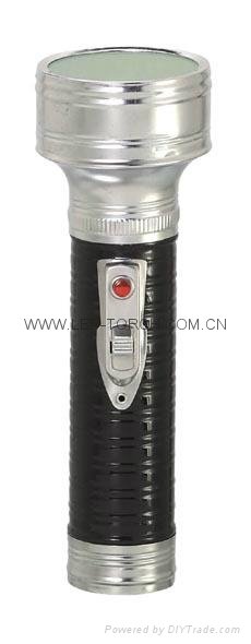 LED Metal/Steel Black Flashlight/Torch FT2DE4B 2