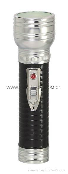 LED Metal/Steel Black Flashlight/Torch FT2DE9B 3