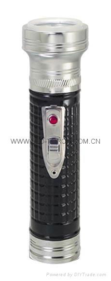 LED Metal/Steel Black Flashlight/Torch FT2DE1B 4