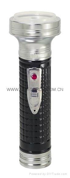 LED Metal/Steel Black Flashlight/Torch FT2DE2B 4