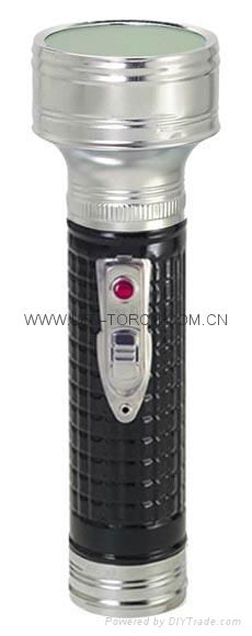 LED Metal/Steel Black Flashlight/Torch FT2DE4B 4