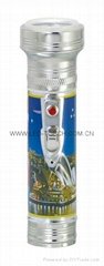 LED Metal/Steel Flashlight/Torch with Picture FT2DE1P