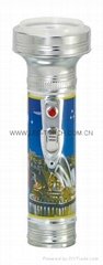 LED Metal/Steel Flashlight/Torch with Picture FT2DE2P