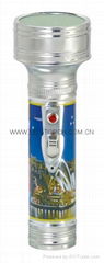 LED Metal/Steel Flashlight/Torch with Picture FT2DE4P