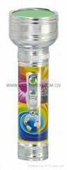 LED Metal/Steel Flashlight/Torch with Picture FT2DE10P