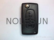 Peugeot flip key shell from original factory with high quality