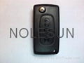 Peugeot flip key shell from original