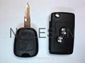 Peugeot remote key shell for 206 3