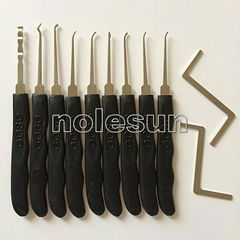 GOSO 9-piece Lock Pick With Black Color