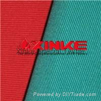 220gsm 100% cotton protective fire protection fabric oil and gas welding