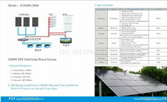 2000W solar power system