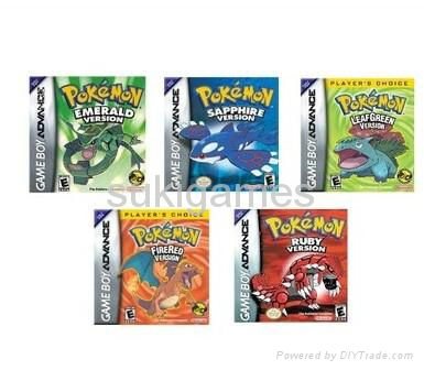Pokemon games GBA Game for NDSL GBA Console from Factory 100% save file