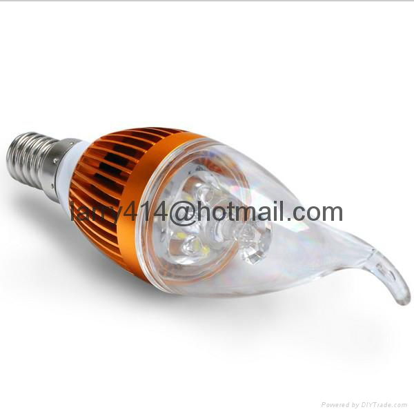 5W Dimmable LED Candle Light Bulbs High Efficiency Chandelier LED Lighting