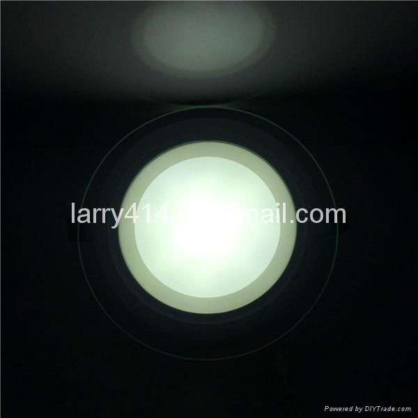 12W Round Glass LED Panel Lights 220V Cabinets Lighting 2