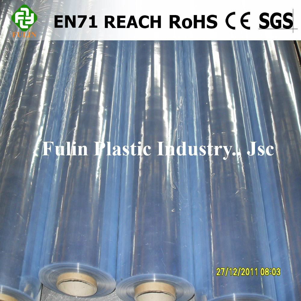 PVC plastic super clear film for bags factory price 5