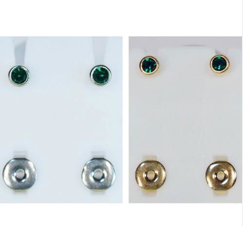 Stainless Steel Crystal Ear Piercing  Birthstone Earring Piercing Jewelry 3