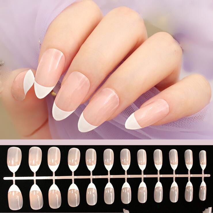 French nails white gradient colors 4
