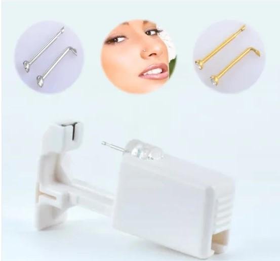 Disposable No Pain Safe Sterile Foldsafe Nose Piercing Gun Kit Piercing Tool