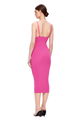 Newest 2024 Fashion Stylish Designer Women's Sexy Strap Pleated Bandage Dress 3