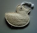 NATURAL LOOFAH IN DUCK SHAPE