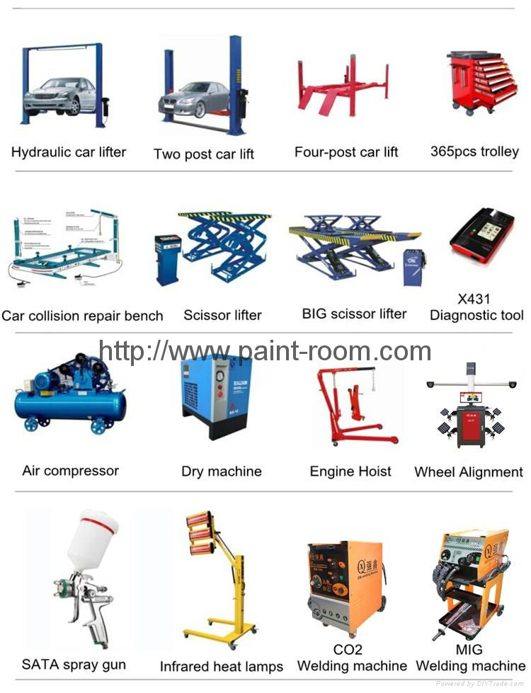 QX1000 Infrared Furnace Car Paint Booth 5