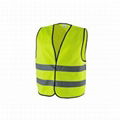  Yellow Safety Vest with Black Piping