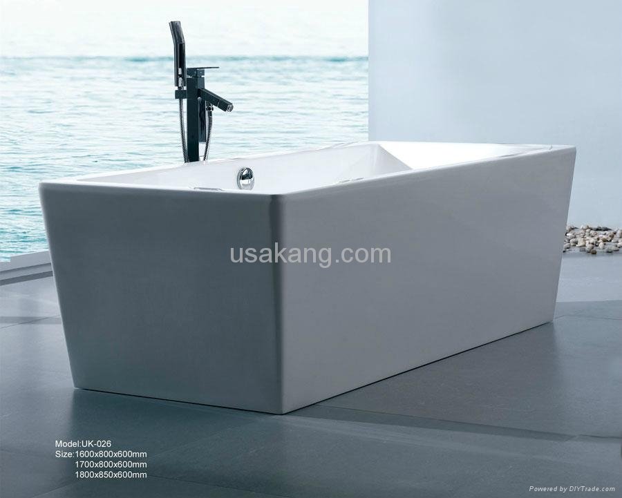 Acrylic Seamless Freestanding Bathtub 2