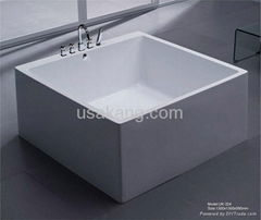 Square One-piece Bathtub 