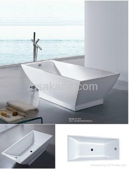 Seamless Freestanding Acrylic Bathtub  2
