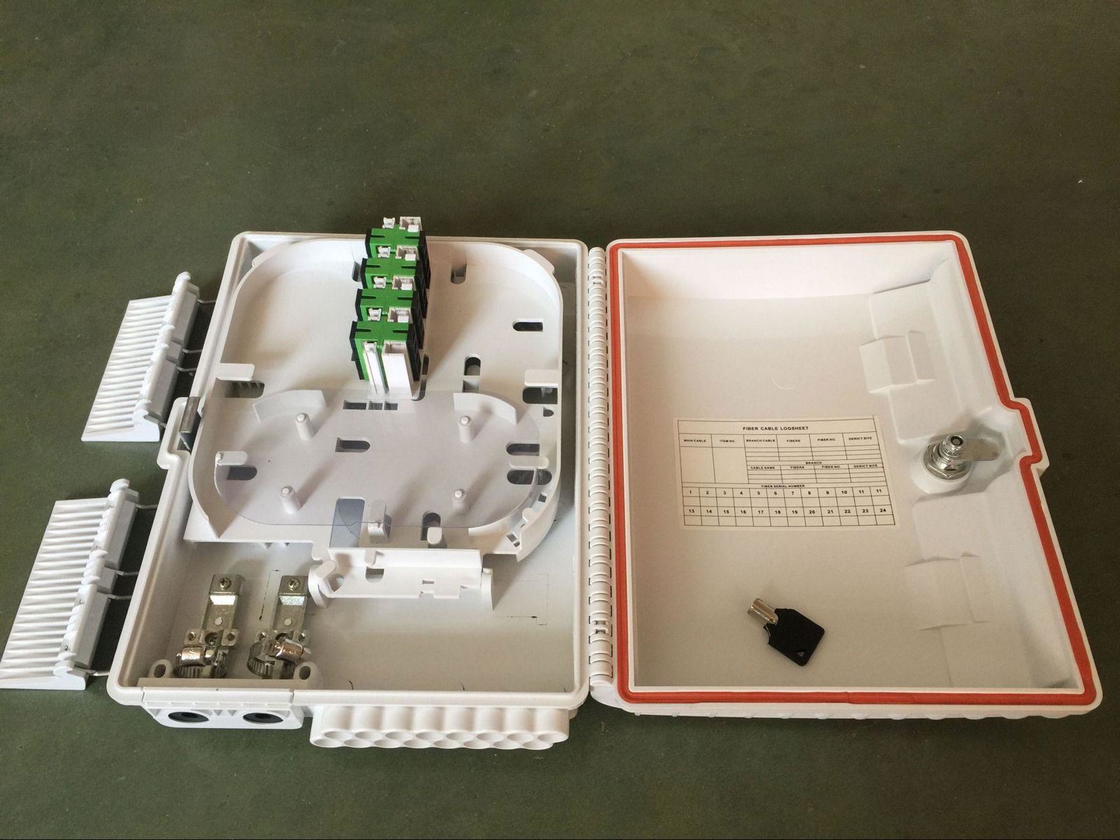 FTTH distibution box removable lock FODB-216 sc/apc adaptor Gpon onu terminal 2