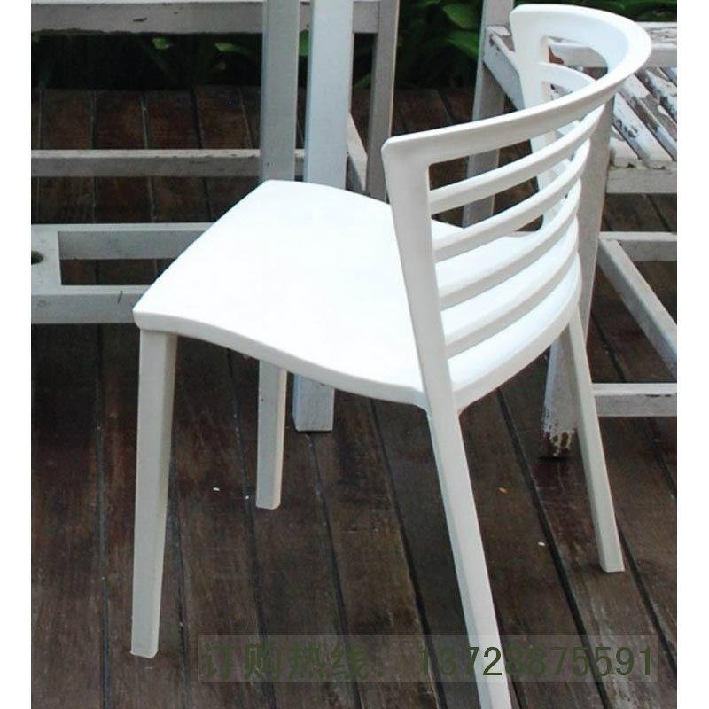 细背条与宽背条PP环保塑胶椅 3