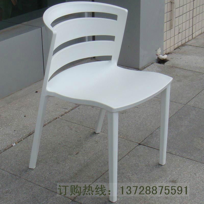 细背条与宽背条PP环保塑胶椅 5