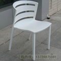 細背條與寬背條PP環保塑膠椅 5