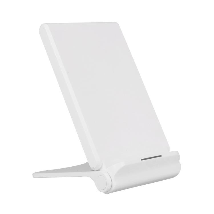 2018 new item QI fast wireless charger with foldable stand for iphoneX and S9 5