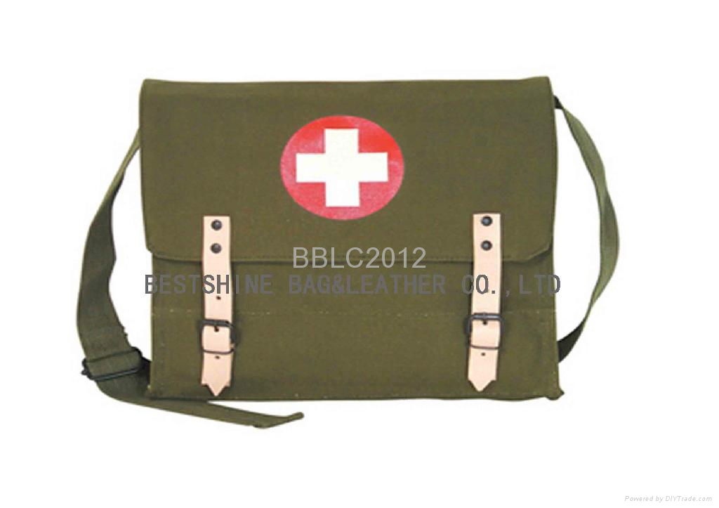 Olive Drab - German Red Cross Medic Shoulder Bag