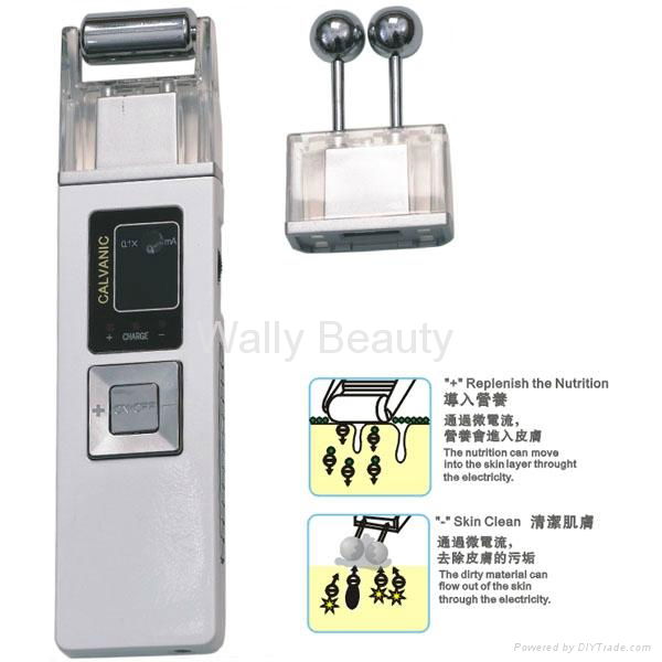Portable galvanic beauty equipment for personal home use