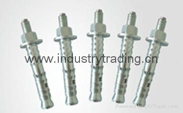 Self-locking expansion bolt for building hardware 4