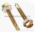 Hex head self-drilling screw for decoration building fastener