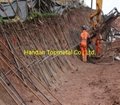 Threaded hollow bar for anchor bolt using in geotechnical, civil engineering