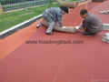 IAAF certified All Weather Condition Prefabricated Sport Running Track Surface 3