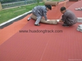 IAAF certified All Weather Condition Prefabricated Sport Running Track Surface 3