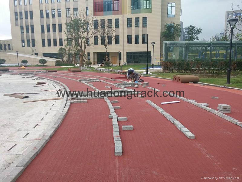 IAAF certified All Weather Condition Prefabricated Sport Running Track Surface 5